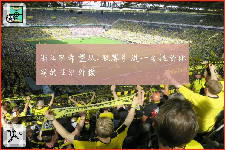 浙江队希望从J联赛引进一名性价比高的亚洲外援
