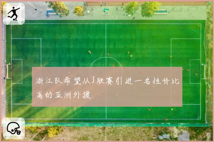 浙江队希望从J联赛引进一名性价比高的亚洲外援